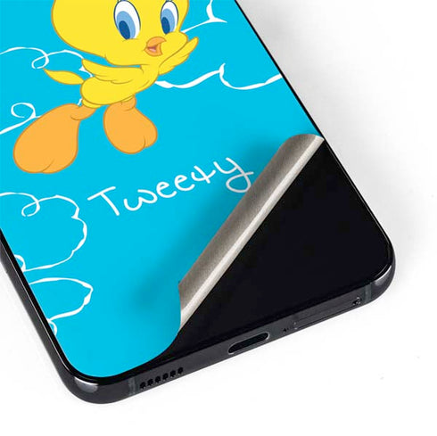 Looney Tunes Tweety Bird Flying Galaxy S22 Plus Skin